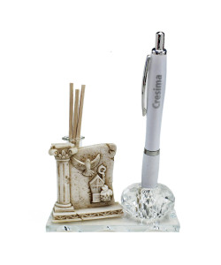 Profumatore PortaPenne in Cristallo Santa Cresima Grappolo d'uva Vite Penna Scrivania Penna Diffusore Profumo