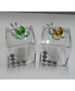 Scatolina con farfalle in vari colori