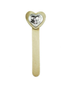 Segnalibro Cuore con Cappello Pergamena Laurea Segnaposto Pensierino Confettata