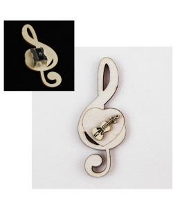 Temperamatite Cuore Chiave di Sol Violino in legno Musica Segnaposto Musica Temperino
