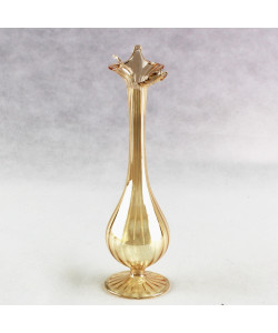 Vaso Portafiori Fiore Ambra in vetro soffiato Nozze Matrimonio Anniversario C1724