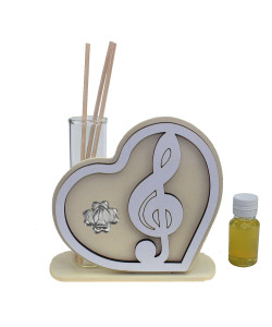 Profumatore Cuore in legno Quadrifoglio Albero della Vita 30 Trenta Anniversario Compleanno Matrimonio Nozze Diffusore Profumo