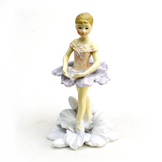 Ballerina in Posa Danza Classica Dance Musica in resina Segnaposto Confettata Comunione Nascita