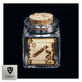 Barattolo in vetro Pergamena in legno Laurea in Chimica farmaceutica organica industriale Confettata Portaconfetti DIY