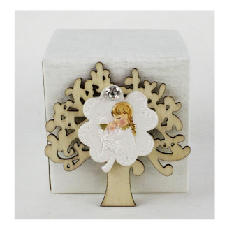 Calamita Albero della Vita Bimba Calice Comunione Grappolo d'uva Vite Confettata Segnaposto