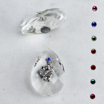 Calamita Magnete in Cristallo con Orso Orsetto Orsacchiotto Confettata Segnaposto