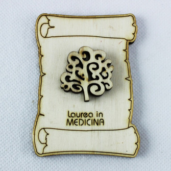 Calamita Magnete Pergamena Laurea in Medicina