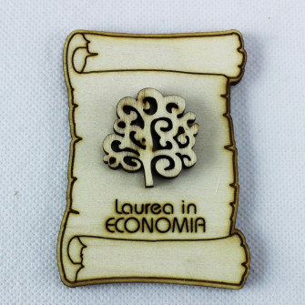 Calamita Magnete Pergamena Laurea in Economia