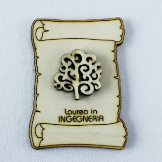 Calamita Magnete Pergamena Laurea in Ingegneria