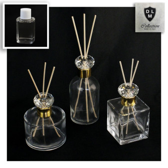 Diffusore Profumatore Oro Gold con Anello Blasone in cristallo Bottiglia Profumo AmbienteDiffusore Profumatore Oro Gold con Anello Blasone in cristallo Bottiglia Profumo Ambiente