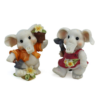 Elefante Elefantino Femminuccia Mestieri Nascita Bimba Battesimo Segnaposto Pensierino Confettata