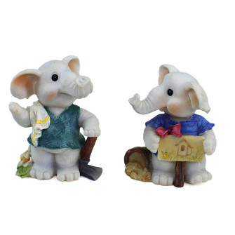 Elefante Elefantino Maschio Mestieri Nascita Bimbo Battesimo Segnaposto Pensierino Confettata