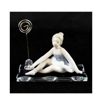 Portafoto Memo Clip in Ceramica Ballerina Dance Musica Segnaposto