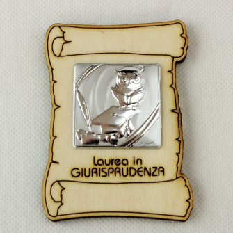 Calamita Magnete Pergamena Laurea in Giurisprudenza