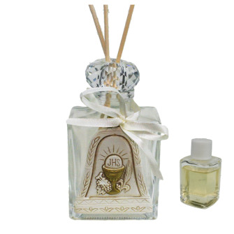 Profumatore in Cristallo con Campana Campanella Calice della Prima Comunione per Ambienti Profumo Battesimo Comunione Matrimonio