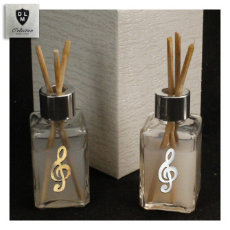 Profumatore in Vetro con Legno Chiave di Violino Sol Musica in legno Diffusore per Ambienti Profumo