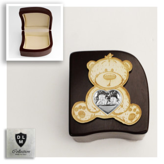 Scatola Portagioie Orso Orsetto con Cuore Coppia Angeli Puttini Svuotatasche Portagioielli Beauty Case