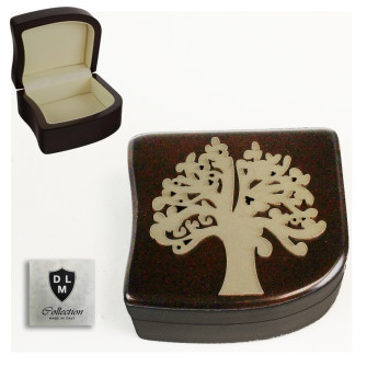 Scatola Portagioie Svuotatasche in Legno Albero della Vita Life Tree Matrimonio Battesimo Comunione