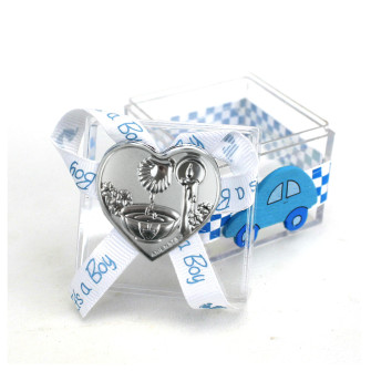Scatolina per confetti con Cuore per Battesimo Confettata Segnaposto