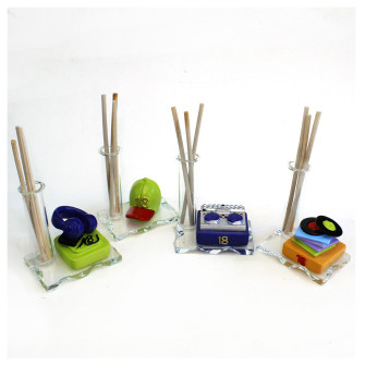 Profumatore in vetro Musica DJ Cappellino per Festa 18 Anni Compleanno Diciottesimo Diffusore Profumo Ambienti