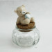 Barattolo in Vetro con Orso Orsetto Orsacchiotto in ceramica
