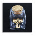 Barattolo in Vetro Icona in Legno Crocifisso Croce Tau Crocetta Porta Confetti
