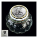 Barattolo in vetro Shabby Chic con Tappo Coppia Fedi 25 Anniversario Nozze d'Argento Venticinquesimo Portaconfetti 