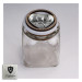 Barattolo in vetro Shabby Chic Tappo Cuore per Santa Cresima Portaconfetti