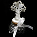 Barattolo zucca tondo in vetro con tappo in sughero e Icona Albero della Vita Coppia Sposi Matrimonio Anniversario Nozze Portaconfetti Segnaposto Confettata