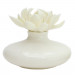 Bomboniera Profumatore ceramica bianca con fiore panna