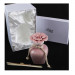 Bomboniera Profumatore Rosa in ceramica con Fiore Bianco Diffusore per Ambienti