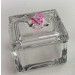 Scatola portagioie con fiore in cristallo vari colori_Rosa_Grande 6.5x7x7cm