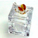 Scatola portagioie con farfalla in cristallo vari colori_Giallo_Piccola 6.6x5x5cm