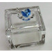 Scatola portagioie con farfalla in cristallo vari colori_Azzurro_Grande 6.5x7x7cm