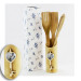 Bomboniera Utile Porta Posate Mestoli Cucina Chiave Coppia Fedi in legno Shabby Chic Nozze Matrimonio