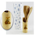 Bomboniera Utile Porta Posate Mestoli in legno Animali Elefante Leone Coniglio Orsetto Cucina Shabby Chic