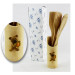 Bomboniera Utile Porta Posate Mestoli in legno Animali Elefante Leone Coniglio Orsetto Cucina Shabby Chic