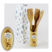 Bomboniera Utile Porta Posate Mestoli in legno Chiave Albero della Vita Cucina Bianco Shabby Chic