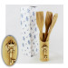 Bomboniera Utile Porta Posate Mestoli in legno Chiave Orso Orsetto Orsacchiotto Legno Bianco Cucina Shabby Chic