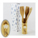 Bomboniera Utile Porta Posate Mestoli in legno Chiave Stella Marina Mare Cucina Shabby Chic