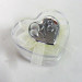 Scatolina cuore in plastica rigida con piastra per 18°compleanno