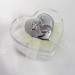 Scatolina cuore in plastica rigida con piastra per 25°anniversario 