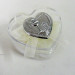 Scatolina cuore in plastica rigida con piastra per comunione