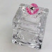 Scatola portagioie con fiore in cristallo vari colori_Rosa_Piccola 6.6x5x5cm
