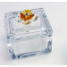 Scatola portagioie con fiore in cristallo vari colori_Giallo_Grande 6.5x7x7cm