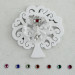 Calamita Albero della Vita e Blasone in Cristallo Chiave Quadrifoglio Portafortuna Confettata Segnaposto