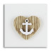 Calamita Magnete Cuore in legno Ancora Mare Confettata Segnaposto