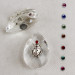 Calamita Magnete in Cristallo con Coccinella Portafortuna Confettata Segnaposto