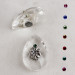 Calamita Magnete in Cristallo con Quadrifoglio Portafortuna Confettata Segnaposto
