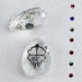 Calamita Magnete in Cristallo con Quadrifoglio Portafortuna Confettata Segnaposto